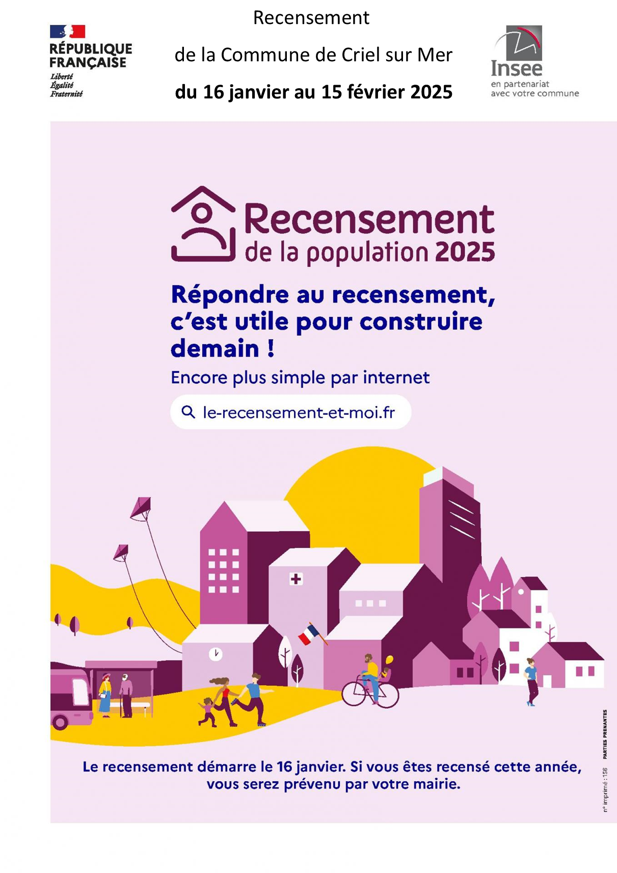 Lire la suite à propos de l’article Recensement de la population 2025