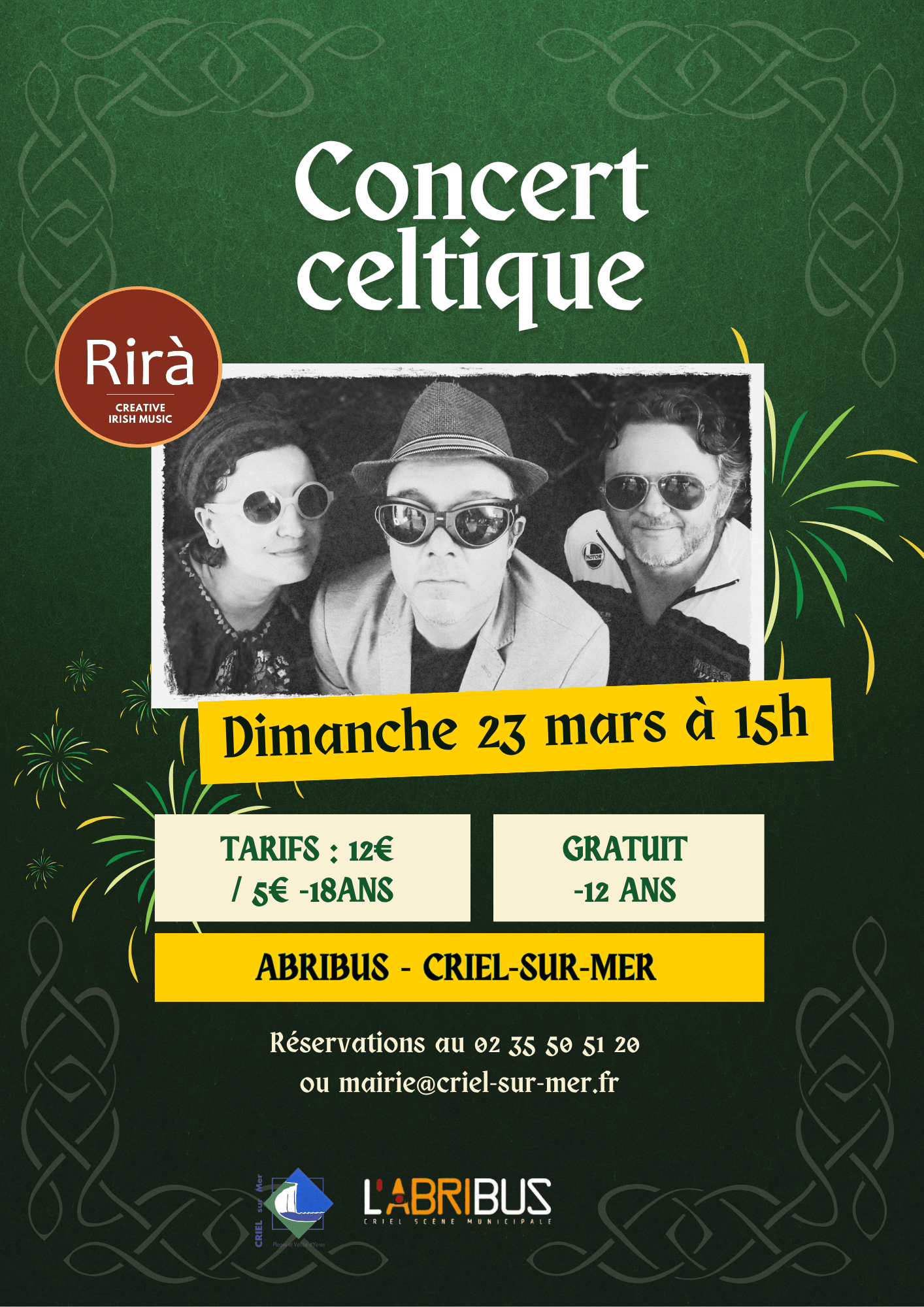 Lire la suite à propos de l’article Concert celtique de Rirà – 23/03